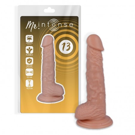 Imagen, dildo realístico Mr. Intense ventosa, flexible, color piel natural, textura suave, online
