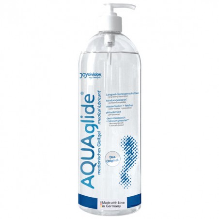 Imagen, lubricante AQUAglide Original base agua 1000 ml compatible con preservativos, online