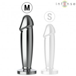 Imagen, plug anal vibrador en forma de dildo talla M de aluminio INTENSE resistente al agua, online