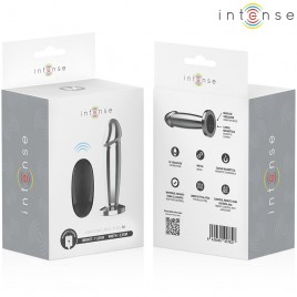 Imagen, plug anal vibrador en forma de dildo talla M de aluminio INTENSE resistente al agua, online