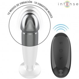 Imagen, plug anal vibrador en forma de dildo talla M de aluminio INTENSE resistente al agua, online