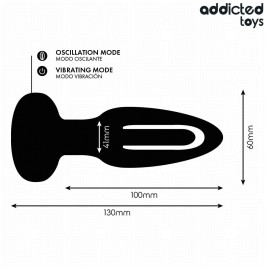 Imagen, plug anal con lengua vibradora y control remoto de Addicted Toys para placer intenso, online