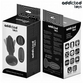 Imagen, plug anal con lengua vibradora y control remoto de Addicted Toys para placer intenso, online