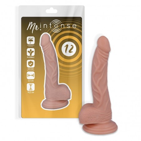 Imagen, dildo realista Mr Intense 18.2 cm flexible hipoalergénico con ventosa, online
