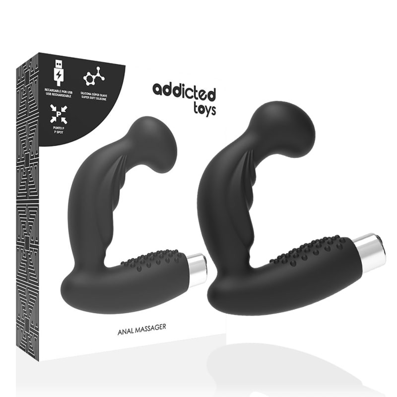 VIBRADOR PROSTATICO RECARGABLE NEGRO VIBRADOR PROSTATICO RECARGABLE NEGRO