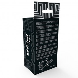 Imagen, Plug anal negro Addicted Toys con vibración y anilla doble para pene y testículos, online