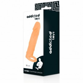 Imagen, funda realística para pene ADDICTED TOYS 18 cm con aumento de grosor y longitud, online
