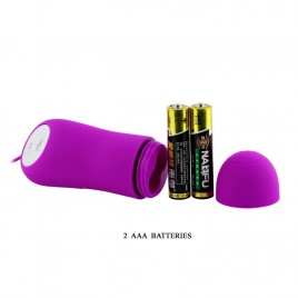 Imagen, vibrador Baile Pleasure Shell12 lila con mando por cable y 12 ritmos de vibración, online
