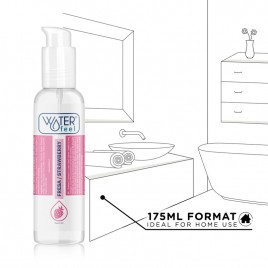 Imagen, lubricante base agua sabor fresa Waterfeel 175ml con tapón seguro, online