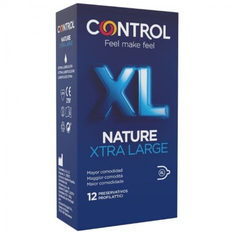Imagen, preservativos Control Nature XL extra grandes de látex natural seguros, online