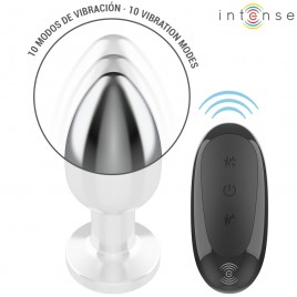 Imagen, plug anal vibrador de metal talla L con 10 modos y control remoto, online