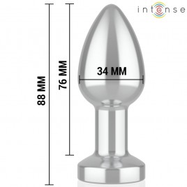 Imagen, plug anal vibrador de metal talla M con 10 modos y control remoto, online