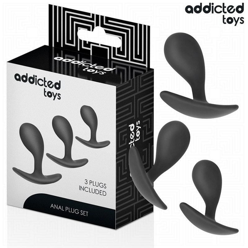SET DE 3 PLUG ANAL SILICONA MODELO 3
