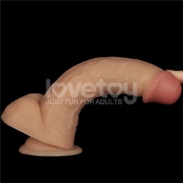 Imagen, arnés Lovetoy con dildo realista de 8 pulgadas y vibración recargable, online