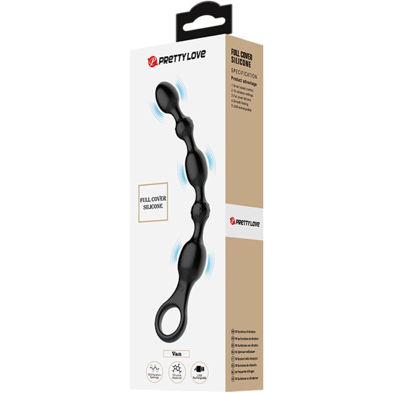 BOLAS ANALES 10 VIBRACIONES RECARGABLE SILICONA