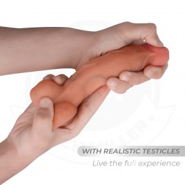 Imagen, dildo hiperrealista articulable Cock Miller 17.8 cm con ventosa y textura realista, online