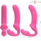 VIBRADOR DOBLE 20 CM ROSA CONTROL REMOTO VIBRADOR DOBLE 20 CM ROSA CONTROL REMOTO