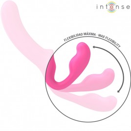 Imagen, vibrador doble Amy rosa de INTENSE con control remoto inalámbrico de silicona médica, online