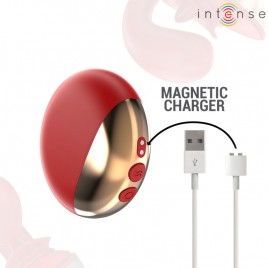 Imagen, vibrador y estimulador Mariah, forma de U rojo con 10 modos de vibración de INTENSE, online