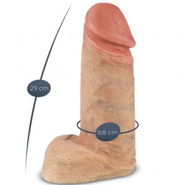 Imagen, pene realístico SILEXD Modelo 1 Xtreme de silicona premium 28 cm con ventosa fuerte, online