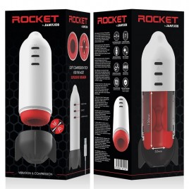 Imagen, masturbador Jamyjob Rocket con compresión suave y vibración potente para hombres, online