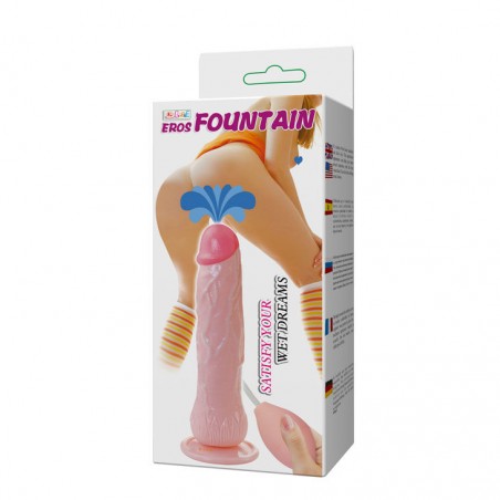 Imagen, dildo eyaculador realístico, ventosa Eros de silicona suave para placer auténtico, online.