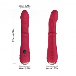 Imagen, dildo vibrador Armony termoajustable rojo para estimulación del Punto A, online