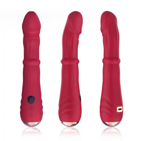 DILDO VIBRADOR PUNTO A TERMOAJUSTABLE