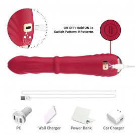 Imagen, dildo vibrador Armony termoajustable rojo para estimulación del Punto A, online