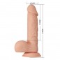 DILDO REALISTICO FLEXIBLE 22 CM NATURAL