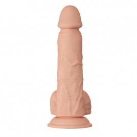 Imagen, dildo realístico flexible Bahamut color natural con ventosa y textura realista, online