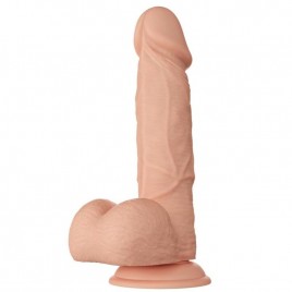 Imagen, dildo realístico flexible Bahamut color natural con ventosa y textura realista, online