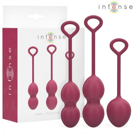 Imagen, kit Charli de bolas Kegel INTENSE para fortalecer suelo pélvico con silicona médica, online