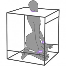 Imagen, cabina BUKKAKE morado SECRET DOME con luces LED, esposas y accesorios KINK Club, online