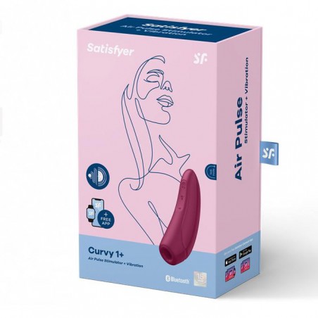 Imagen, Satisfyer Curvy 1+ con Air Pulse, vibración y control por app Connect, online