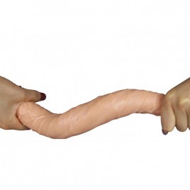 Imagen, dildo doble 14 pulgadas realista, flexible color natural libre de ftalatos, online