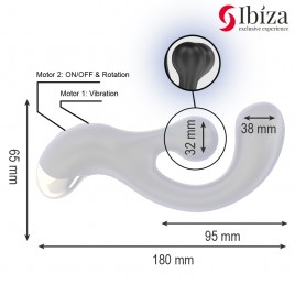 Imagen, estimulador vibrador y rotatorio Ibiza con doble motor y diseño ergonómico, online
