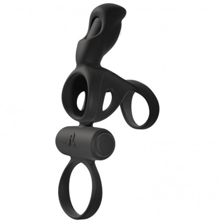 ANILLO ESTIMULADOR PENE Y TESTICULOS CON VIBRACION
