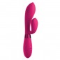 VIBRADOR SILICONA CON ESTIMULADOR DE CLITORIS 21CM