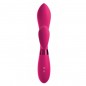 VIBRADOR SILICONA CON ESTIMULADOR DE CLITORIS 21CM