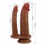 DILDO DOBLE REALÍSTICO CON VIBRACIÓN DILDO DOBLE REALÍSTICO CON VIBRACIÓN