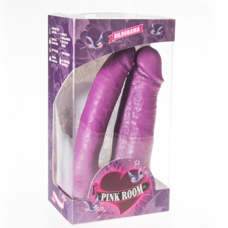 Imagen, dildo realístico Pink Room Arthus color lila con ventosa potente y textura natural, online