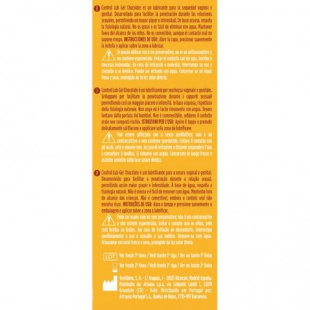 GEL LUBRICANTE CHOCOLATE 75 ML