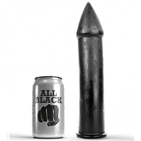 Imagen, Dildo All Black 24 cm, suave, afilado y de PVC, online