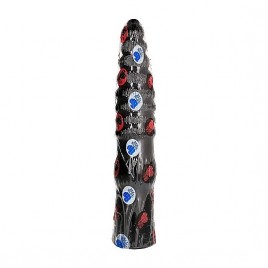 Imagen, Consolador All Black 33 cm, estructura estriada para placer intenso, online.