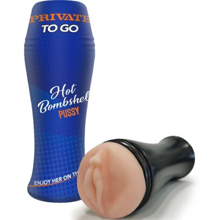 Imagen, masturbador compacto PRIVATE Hot Bombshell To Go con textura realista y portátil, online