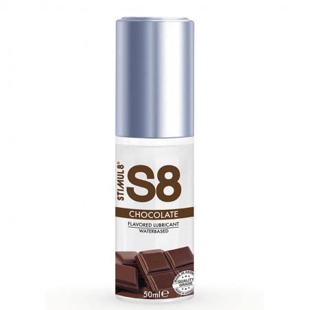 Imagen lubricante S8 sabor chocolate 50 ml, botella lubricante íntimo a base de agua, online