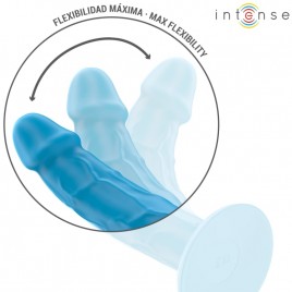 imagen, consolador vibrador pene realista azul, juguetes sexuales, online en orgasmix