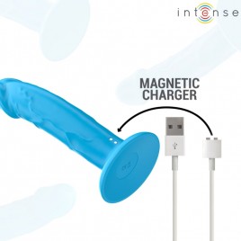 imagen, consolador vibrador pene realista azul, juguetes sexuales, online en orgasmix