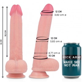 Imagen, dildo realista Kingcobra Rock Army silicona líquida premium con ventosa resistente, online